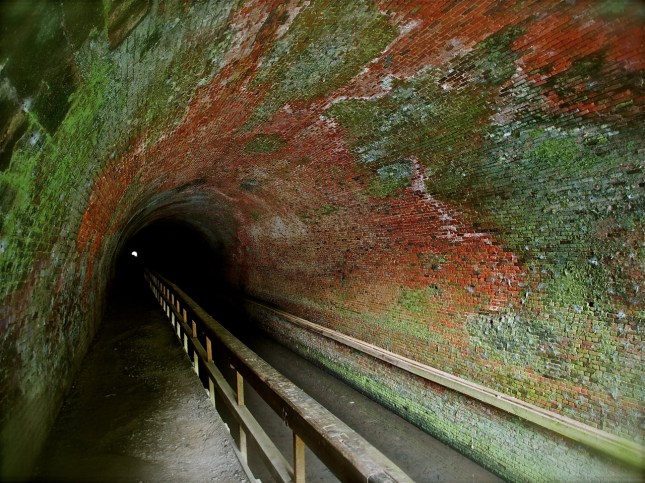 ceiling of the paw paw tunnel along the c&o canal