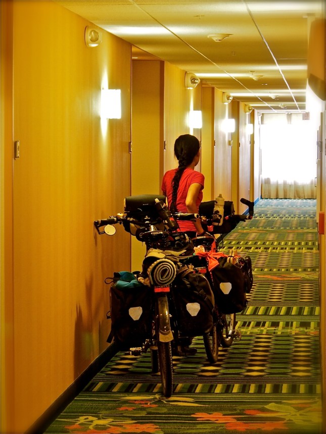 after 5 days of cycling, a night at marriott hotel in cumberland; wedding gift from christian and his family